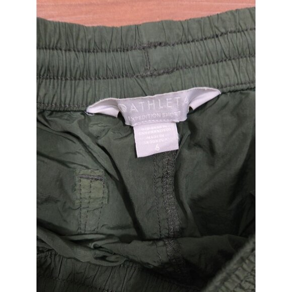 Athleta Shorts Womens 6 Green Expedition Short Hiking Climbing Camp Gorp Active - Picture 2 of 4